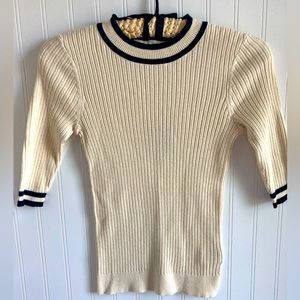 Faherty 3/4 sleeve lightweight sweater